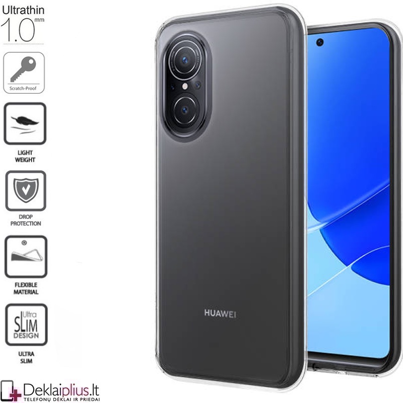 Silikoninis plonas dėklas 1.0 mm storio - permatomas (Huawei Nova 9 Se/Honor 50 Se) Silikoninis plonas dėklas 1.0 mm storio - permatomas (Huawei Nova 9 Se/Honor 50 Se)